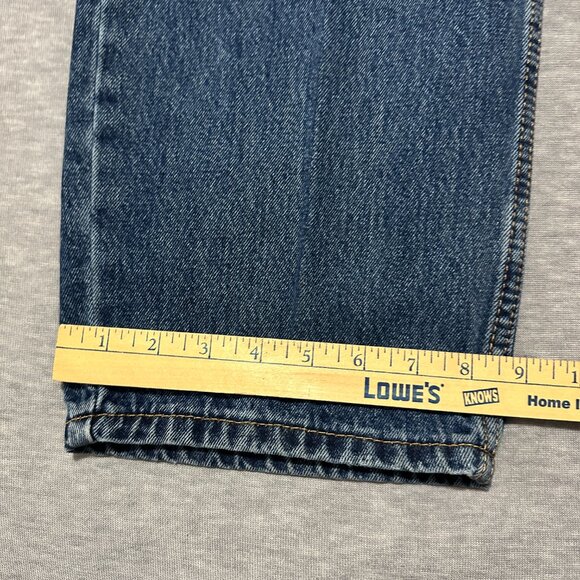 Levis 550 Jeans Mens 38x29 Relaxed Straight Blue Medium Wash 100% Cotton Denim - Picture 12 of 16